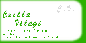 csilla vilagi business card